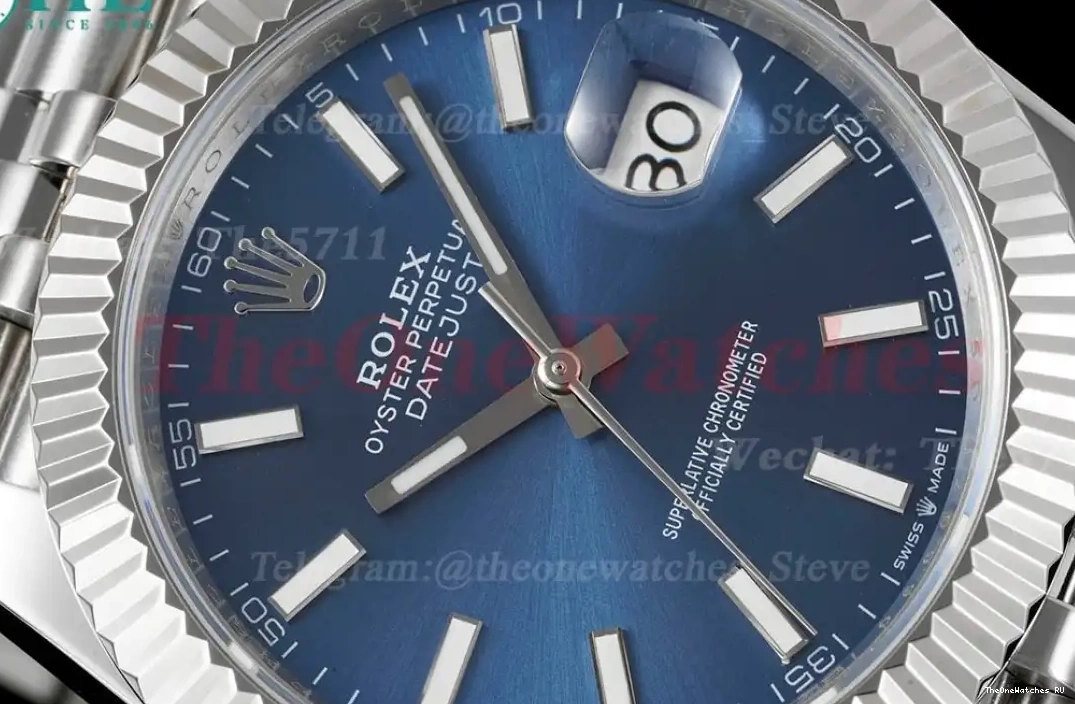 Stk Blue DIW Jubilee 41mm Datejust A3235 SS SS  904L 0506
